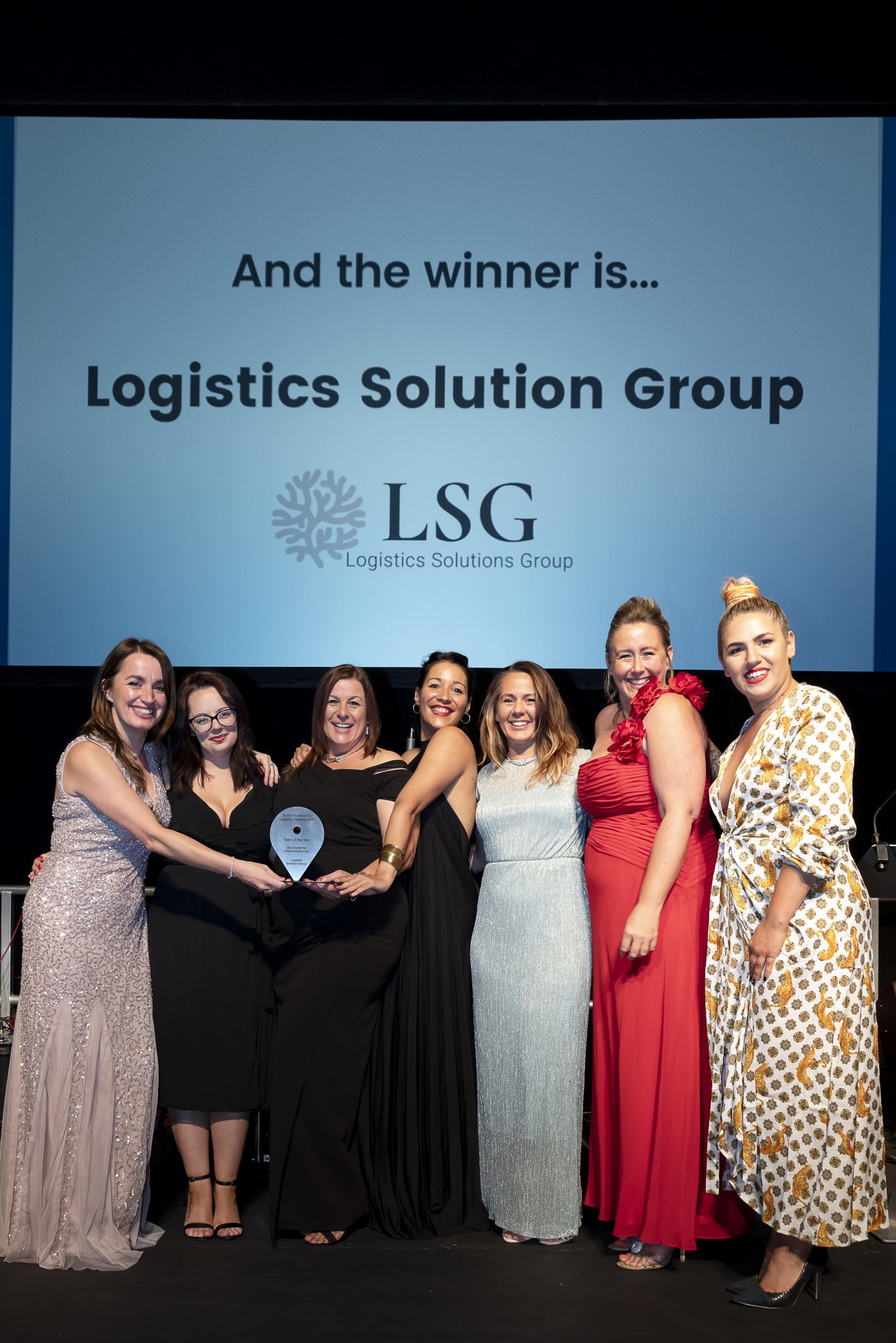 Logistics Solution Group accepting award