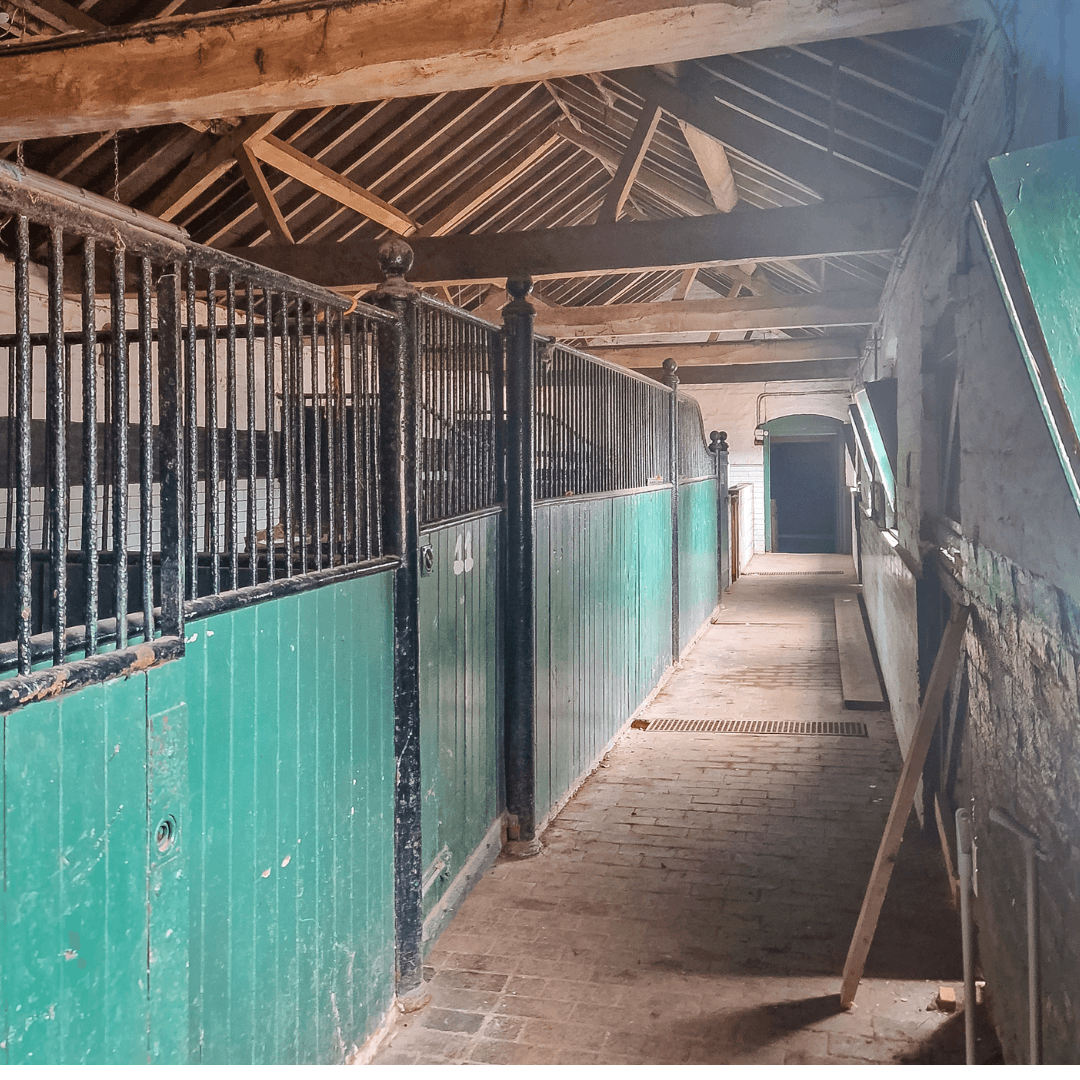 Restoration and repurposing of historic stables continues to make progress