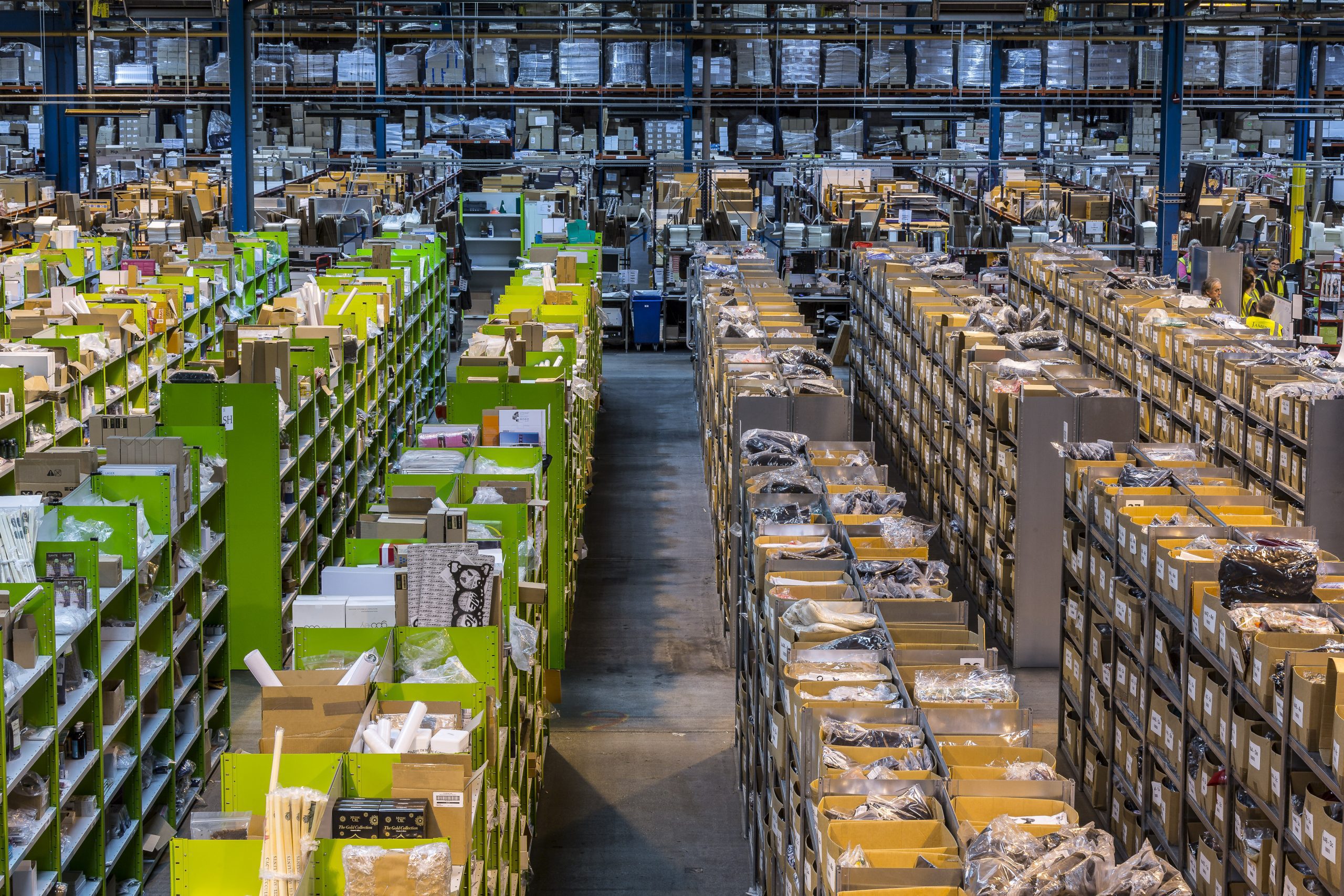 logistics warehouse packages