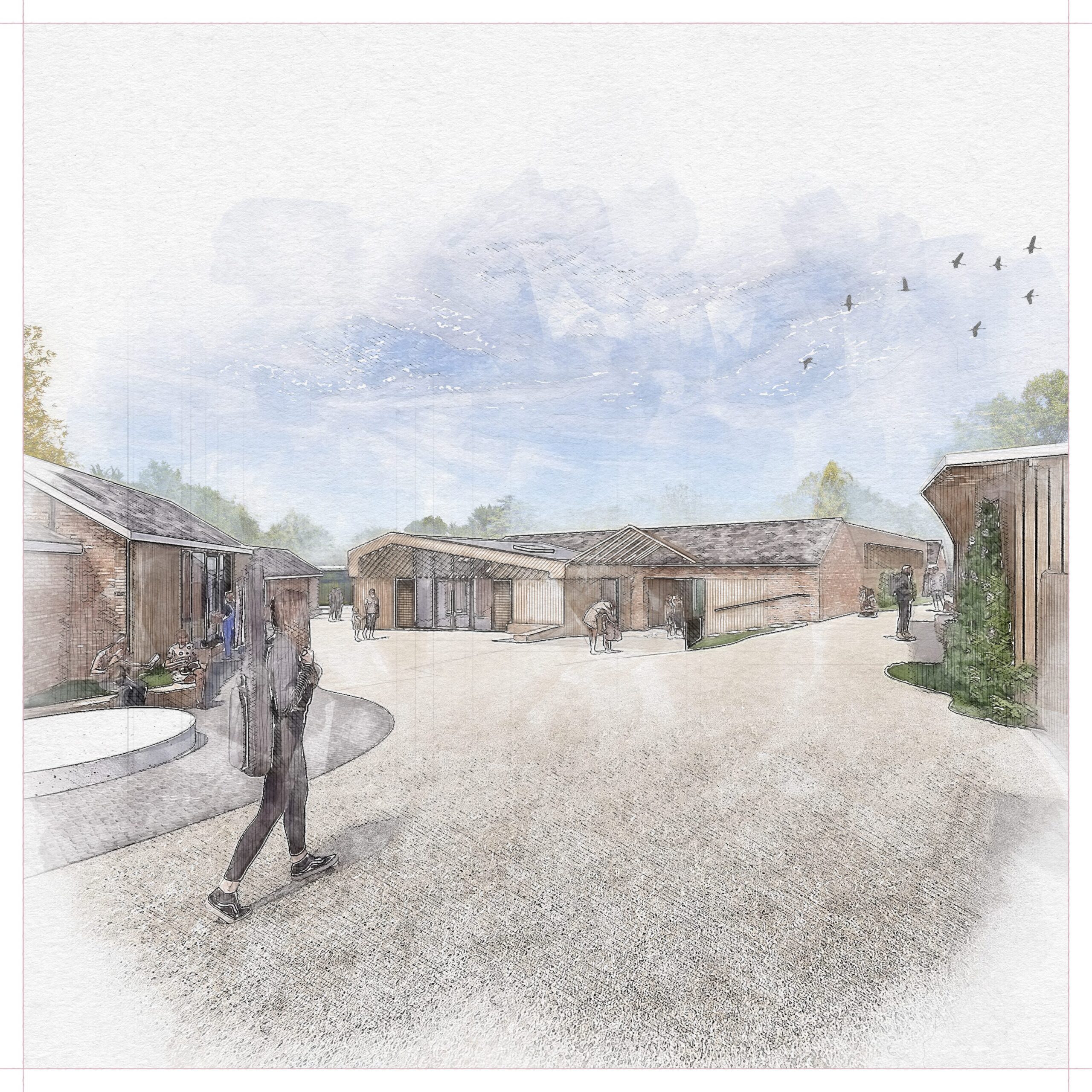 Restoration and repurposing of historic stables continues to make progress