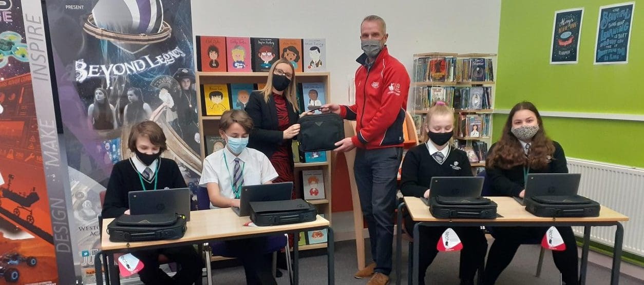 195 new laptops for Northamptonshire school children|