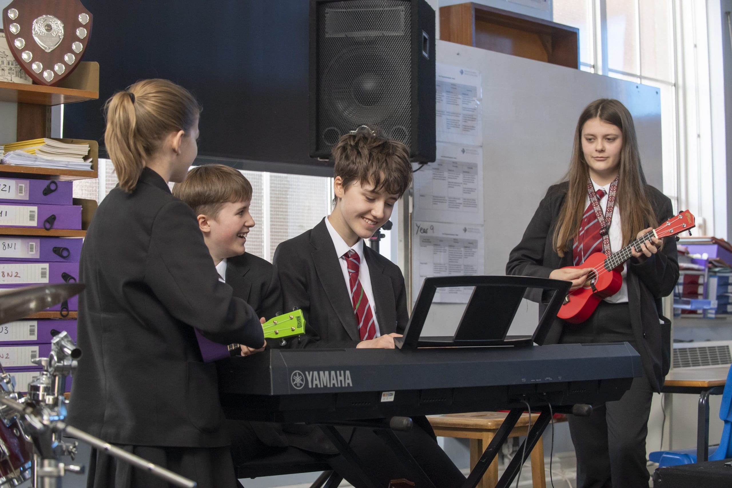 Students playing instruments improvement|Teacher|Chris Hill