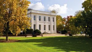 Walton Hall business|Student with laptop