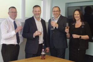Pictured above (l to r) Michael Barton - Andy Payne - Lee Ferris - Claire Hunt