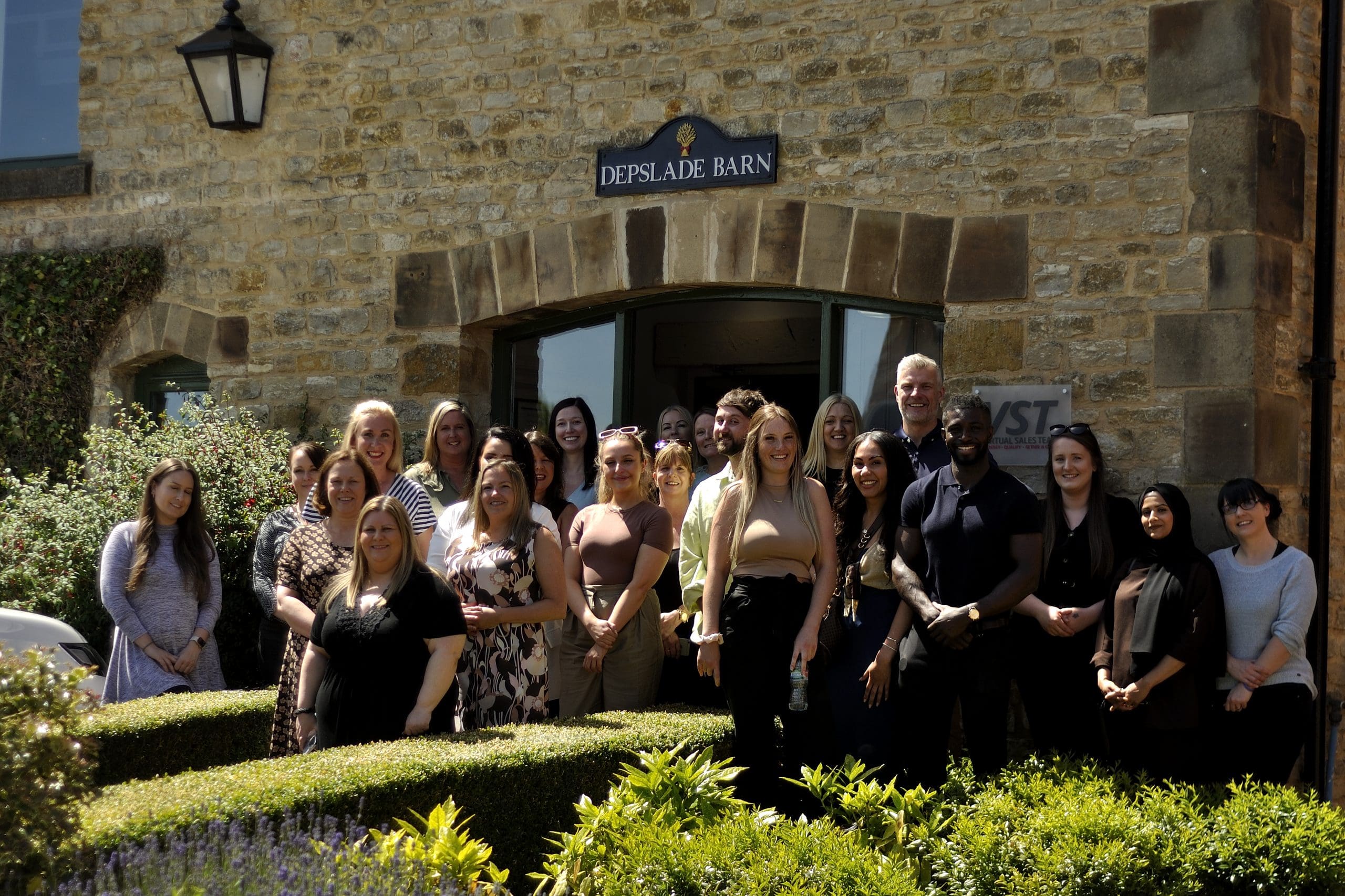Virtual Sales Team Outside Their offices