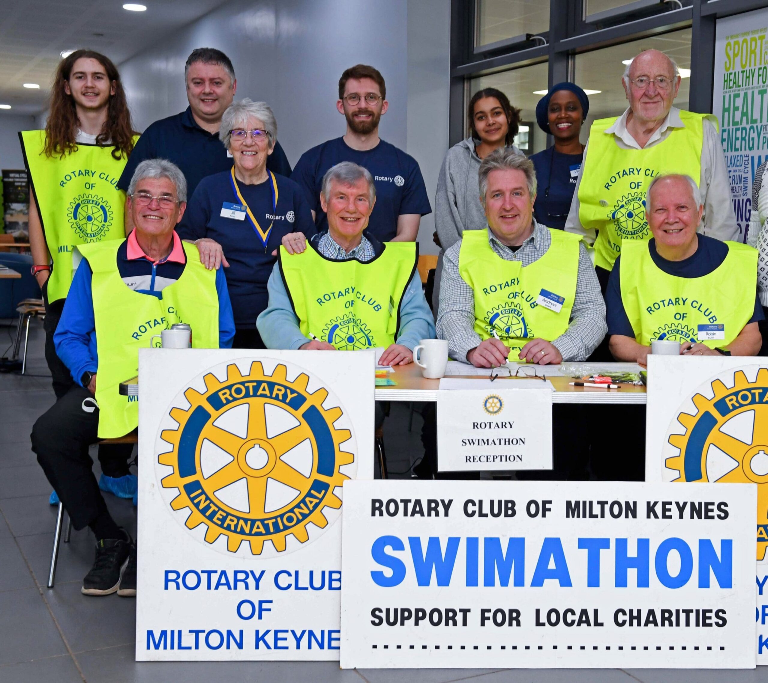 Charity swimmers set a new fundraising record|Charity swimmers set a new fundraising record||