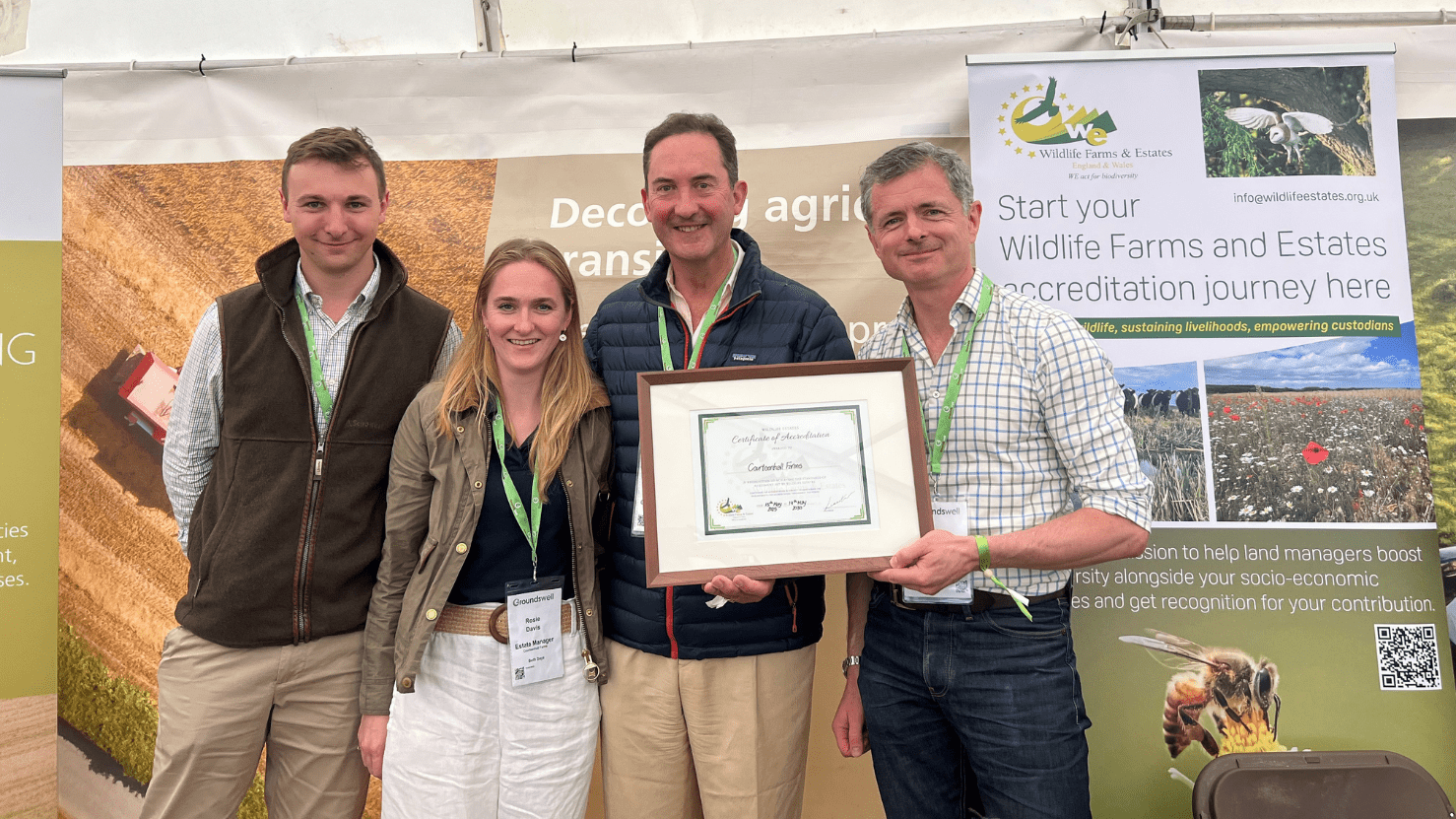 Northamptonshire estate recognised for its approach to sustainable regenerative farming
