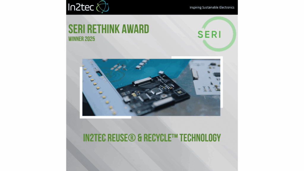 In2tec wins inaugural rethink award from SERI, applauding game-changing reUSE® and reCYCLE™ technology