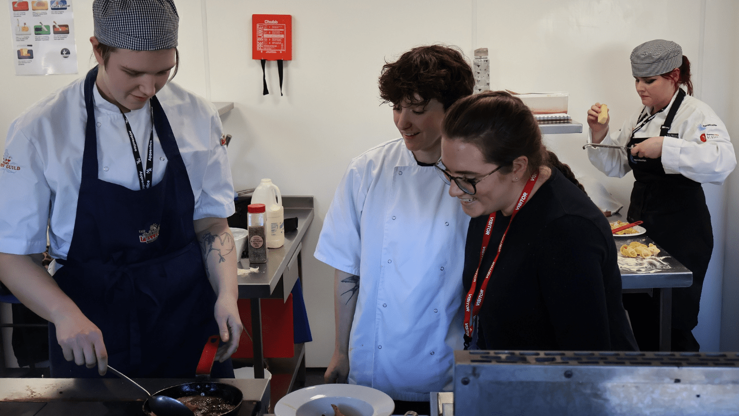 Former apprentice shares her skills with learners following in her footsteps