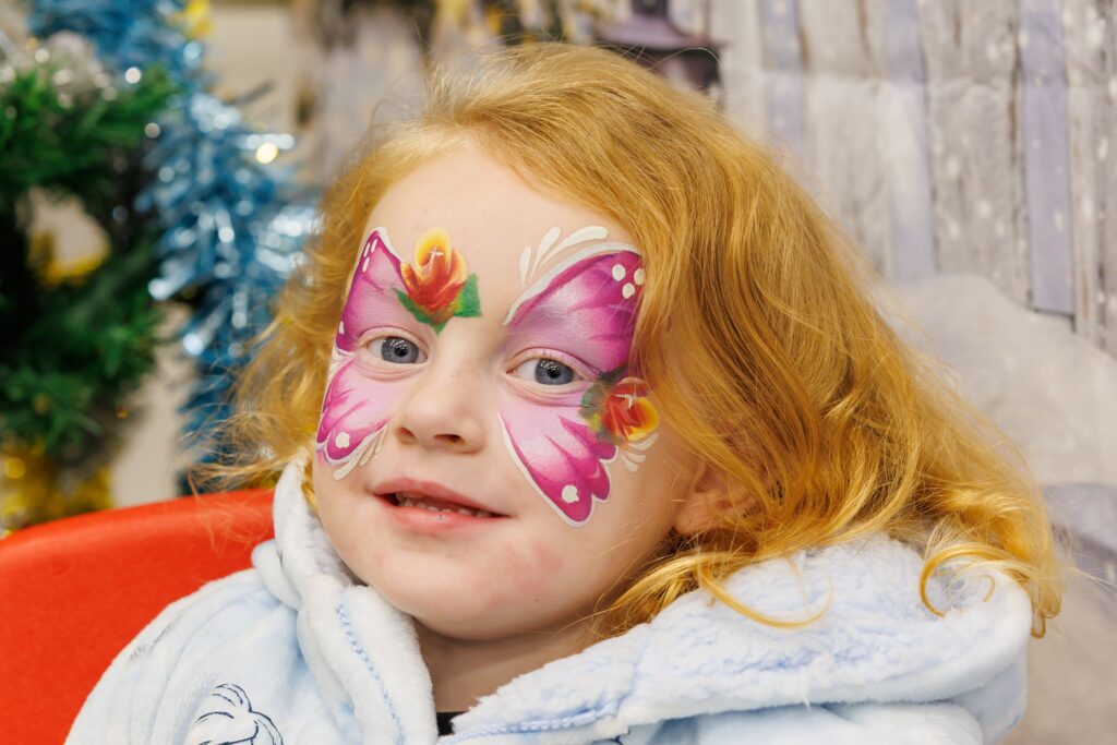 Very much at home spreading the festive cheer