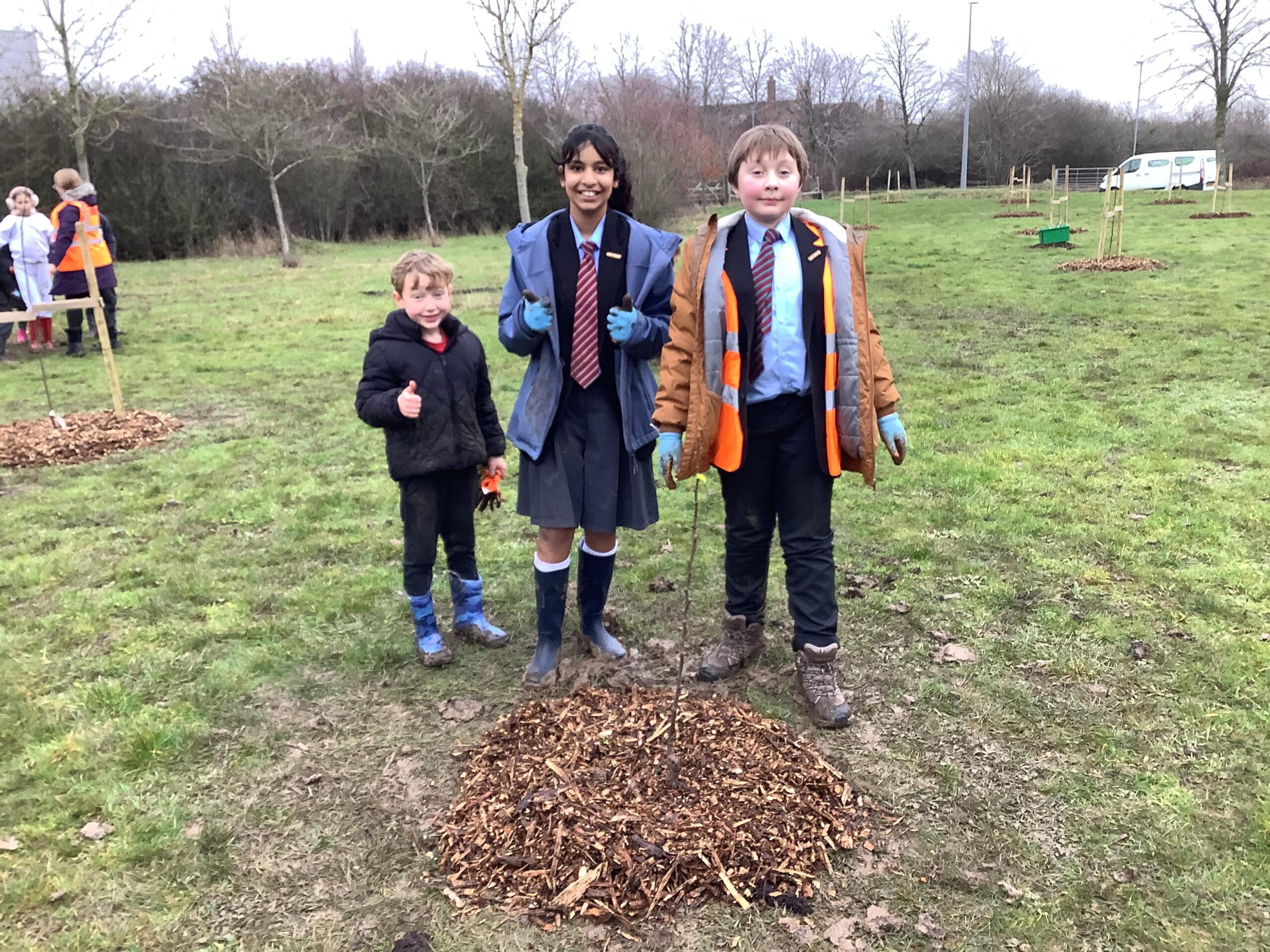 Three new community orchards planted across Milton Keynes