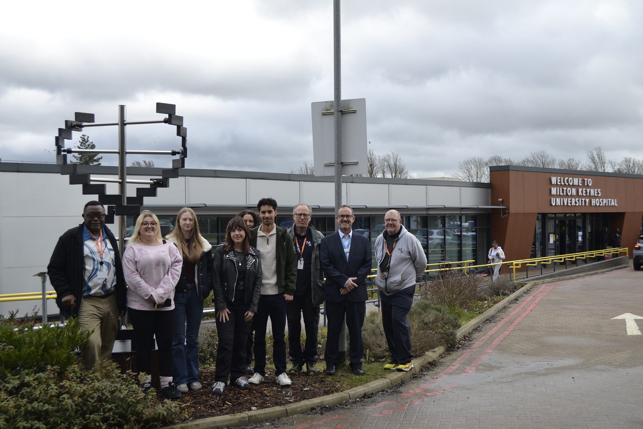 MK College students’ sculpture celebrates local hospital