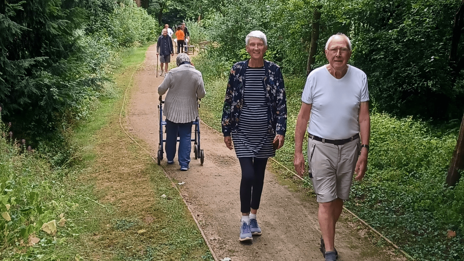 Every step counts in woodland walk